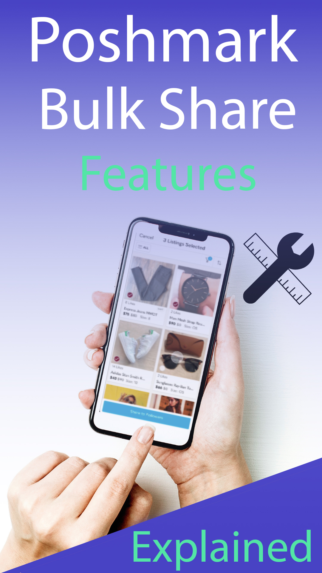 poshmark bulk share features