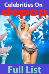 celebrities on depop