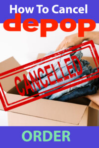 how to cancel a depop order